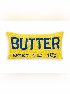 URBAN OUTFIITERS "Butter Believe It" Shaped Bolster Pillow Butter Stick